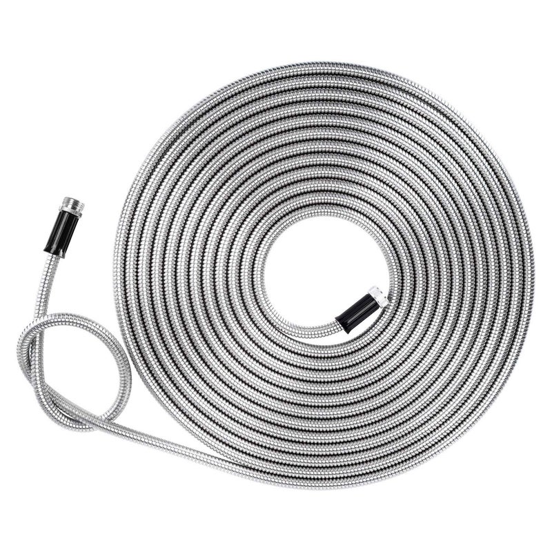 Beaulife Metal Garden Hose 75 FT Flexible No Kink Lightweight RV Drinking 304 Stainless Steel 75 foot Water Hose Extension Leader Hose Heavy Duty Outdoor - Image 2